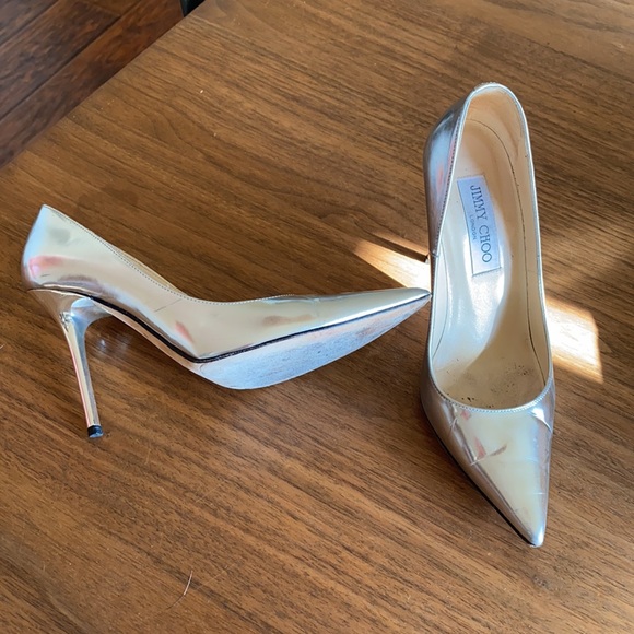 Jimmy Choo Silver Pumps - Picture 2 of 7